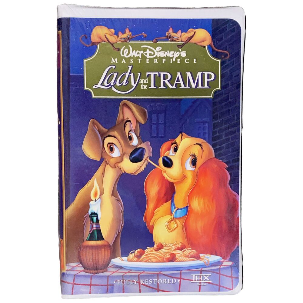Disney Lady and the Tramp Clamshell VHS 1998 Masterpiece Collection Sealed